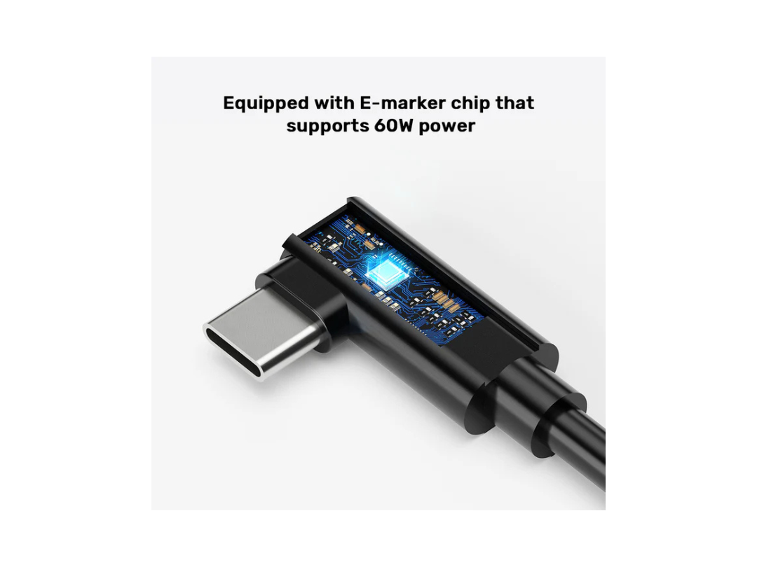 Unitek VR Link Pro USB-C Cable (5Gbps, 60W, 90° Angle) - Qatar Unitek VR Link Pro USB-C Cable (5Gbps, 60W, 90° Angle) - Qatar